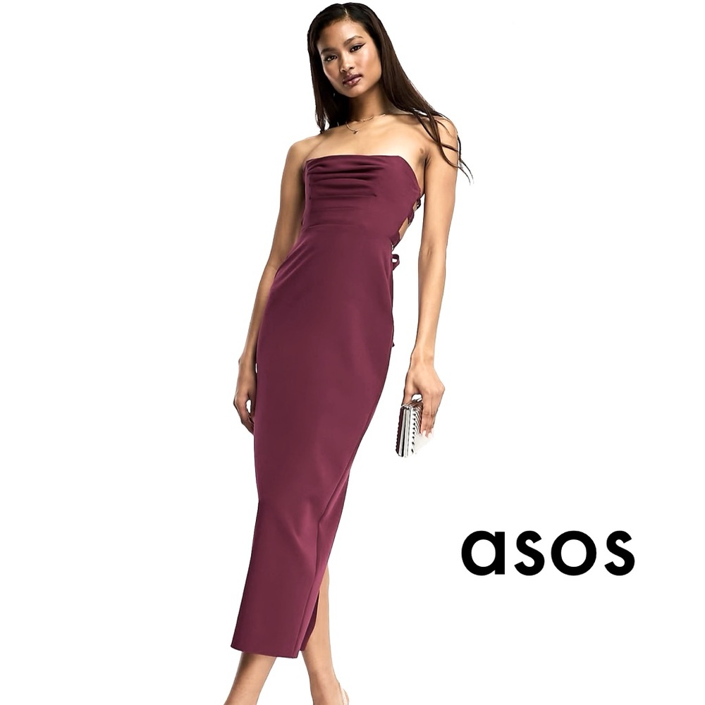 NWT strapless asos gown